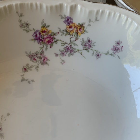 Set of 2 Theodore Haviland “Helene” Large Platter serving dishes bowls floral - Picture 3 of 12